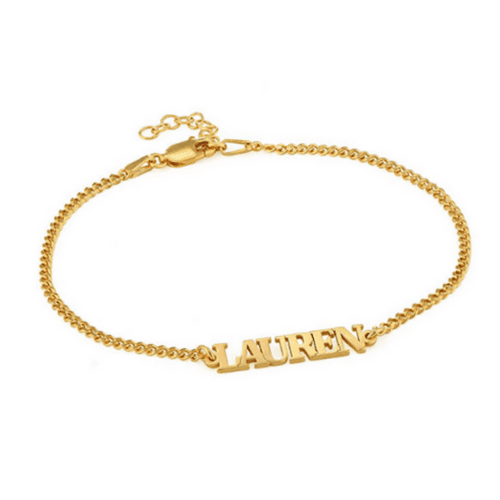 925 sterling silver personalized bracelets makers wholesale custom gold plated cuban link bracelet with name plate bulk suppliers china